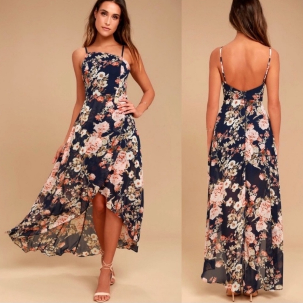 46. Lulus Floral Hi-low dress